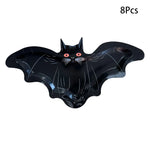 Bat Ghost Disposable Tableware Birthday Party Supplies Skeleton Plate Halloween Party Decoration Supplies