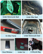 Anchtek 110db Loud Alarm Wireless Vibration Alarm with Remote Control Anti-Theft Alarm Motorcycle Bike Vehicle Security Alarm