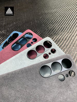 For Samsung  Galaxy S25 Ultra S25+ Magnetic Genuine Italy Alcantara Phone Case Handmade Super Car Inter Premium Leather Materia