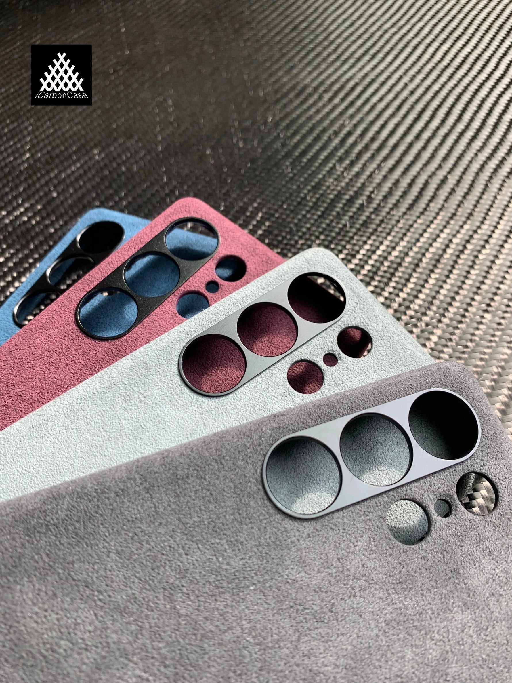 For Samsung  Galaxy S25 Ultra S25+ Magnetic Genuine Italy Alcantara Phone Case Handmade Super Car Inter Premium Leather Materia