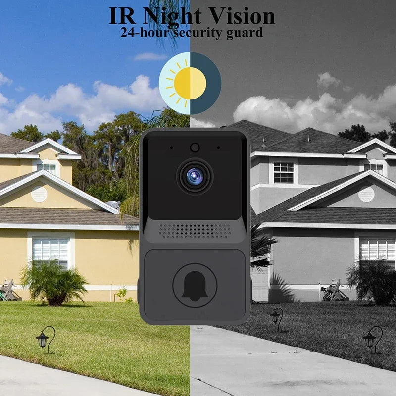 Outdoor WiFi Smart Home Camera Video Doorbell Security Door Bell Night Vision Video Intercom Wireless Button Household Doorbell
