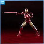 Genuine THE INFINITY SAGA Avengers: Endgame SHF  Iron Man Mark6 Mark85 Thanos Anime figure Movable toy Doll for Collector