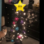 20CM Super Star Light Figure Handheld Christmas Tree Topper Decoration Star Pendant Peak Xmas Tree Top Desk Lamp For Gifts