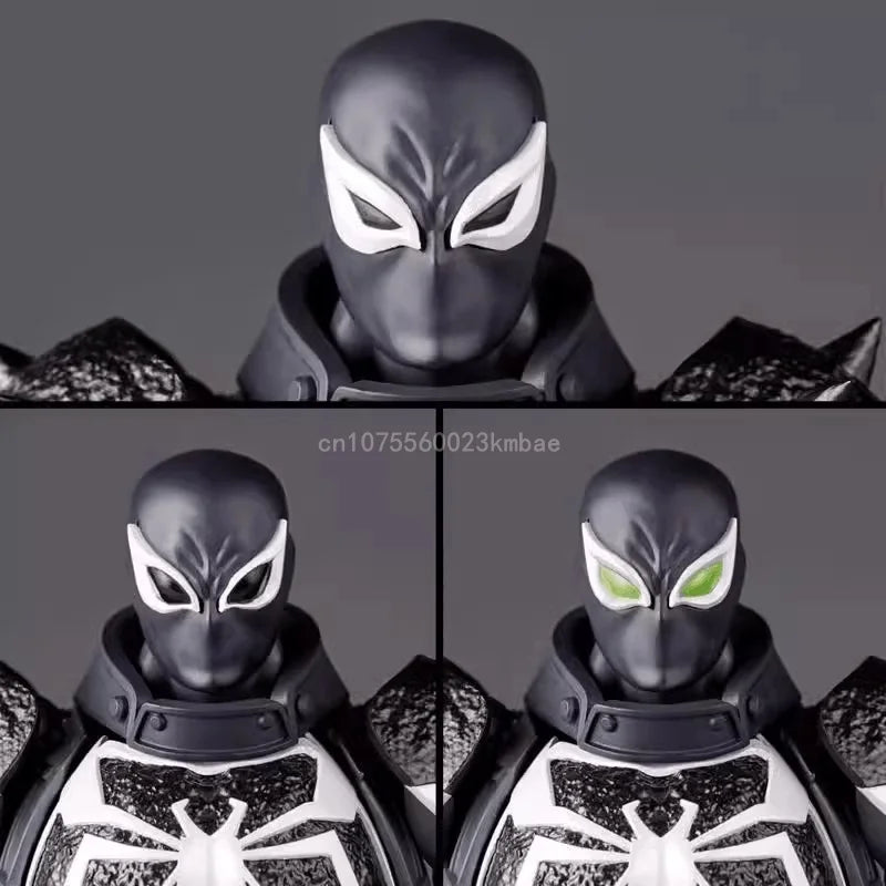 Agent Venom Revoltech Amazing Yamaguchi Anime Figures Venom Figurine Eugene Thompson Model PVC Model Collection Statue Toy Gifts
