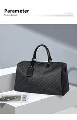 Men Business Travel Luggage Bag Leather Travel Duffle Large Capacity Hand Luggage Bag Short Trip Shoulder Bags Luxury Handbag