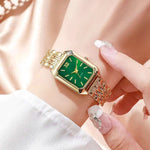 Fashion Rectangle Women Quartz Watch Luxury Analog Wristwatches Reloj Mujer Girls Clock Gift（Without Box）