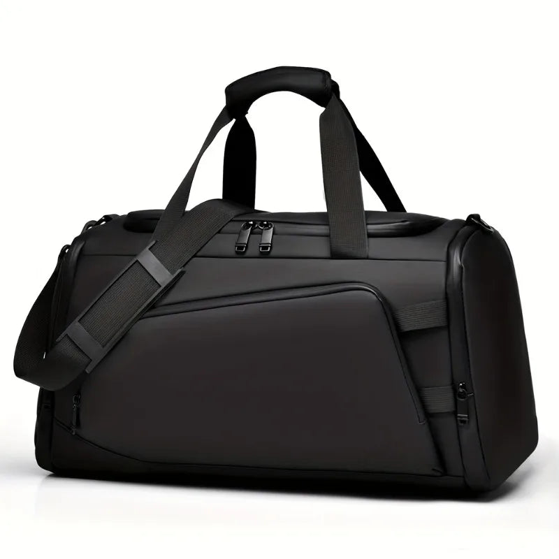 Large capacity multifunctional luggage bag with multiple compartments, suitable for fitness, travel, and overnight travel