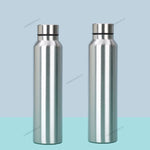 1/2/3Pcs 1000ml Stainless Steel Sport Water Bottles Single-layer Rugged Water Cup Metal Flask Drinkware for Camping Sports Gym