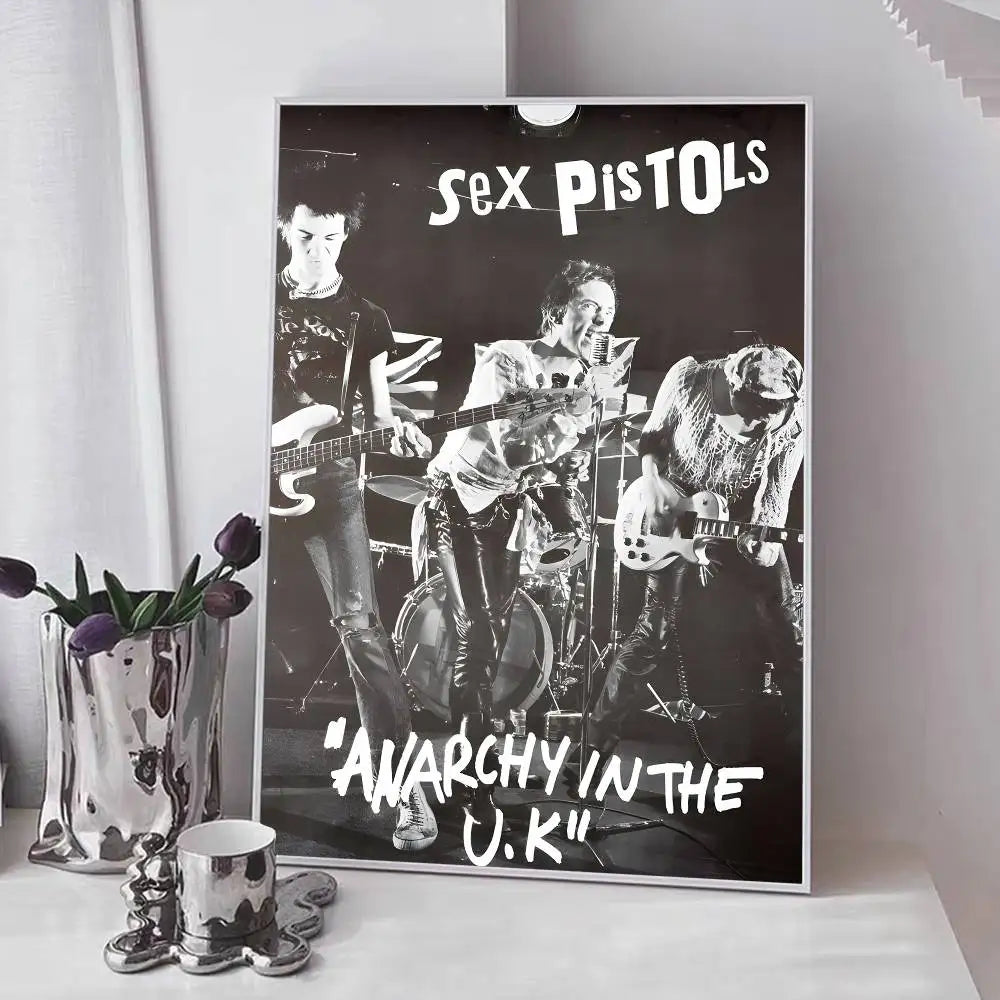 One Of The Influential Punk Band Poster Art With Prints Home Bedroom Living Room Decoration Gift