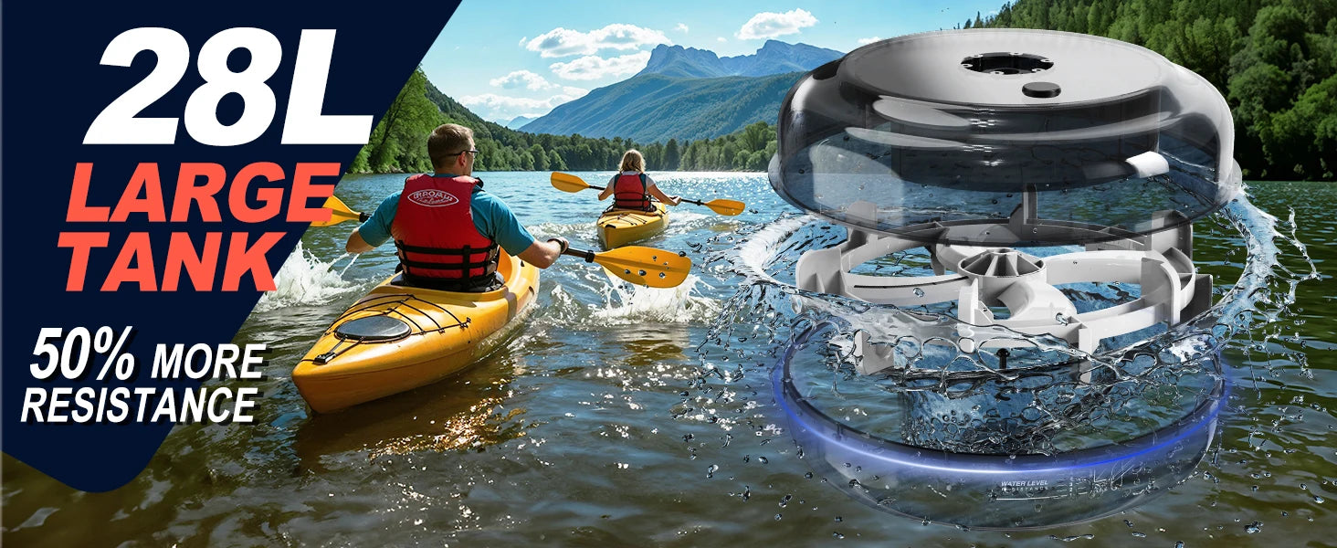 Fysiq Home Rowing Machine, Made of High-Quality Wood, 28L Extra-Large Water Tank, 50% Increased Resistance, Bluetooth Display, Maximum User Height 200cm