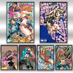 Anime JOJO Bizarre Adventure Retro Poster Canvas Wall Art Printing Waterproof Home Living Bed Room Bar Hallway Aesthetic Decor