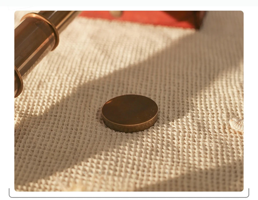 Retro Brass Monocular Telescope Study Desktop Ornaments Home Decoration Model Room Shooting Window Display Handmade Telescope