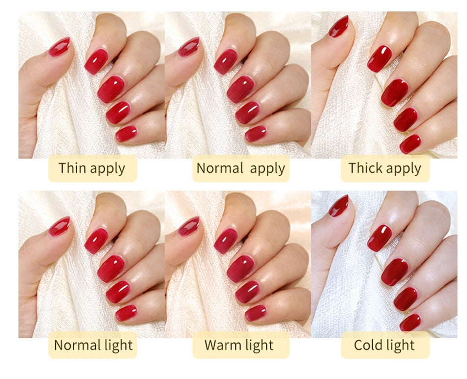 BORN PRETTY 30ml Glitter Pink Hard Jelly Nail Extension Gel Nail Polish Milky White Clear Color Soak Off UV Construction Gel