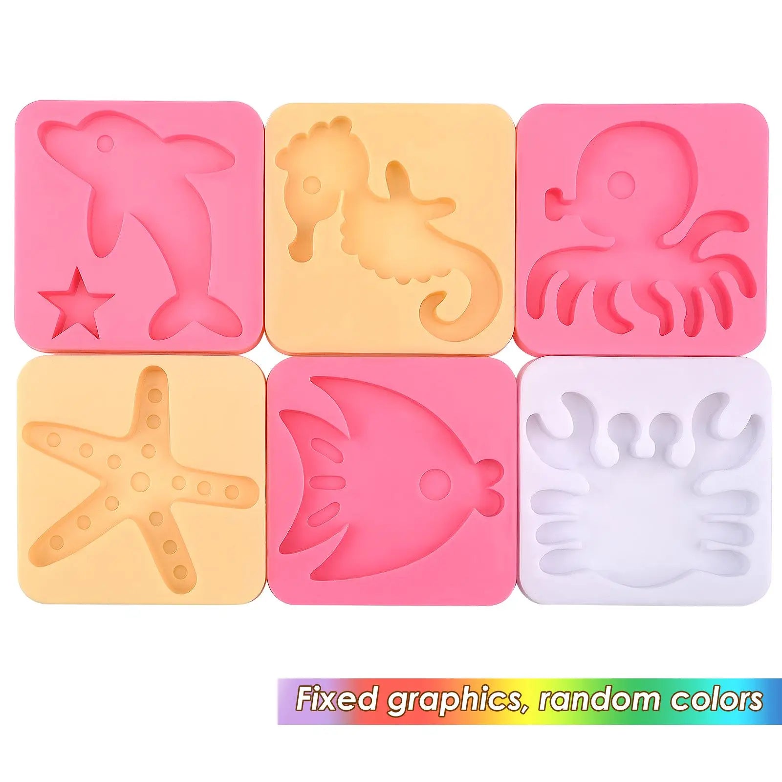 Handmade DIY Magic Water Elves Colorful Chromatin Glue Liquid 3D Sea Creature Water Elf Resin Mold For Aqua Fairy Making