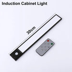 Under Cabinet Dimmable LED Motion Sensor Night Light USB Charging Magnetic Induction Lamp for Bedside, Wardrobe, Stairway