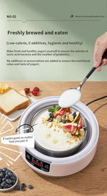 Electric Mini Yogurt Maker Automatic Multifunctional Yogurt Machine Kitchen Rice Wine Maker Natto Fermenting Machine Household