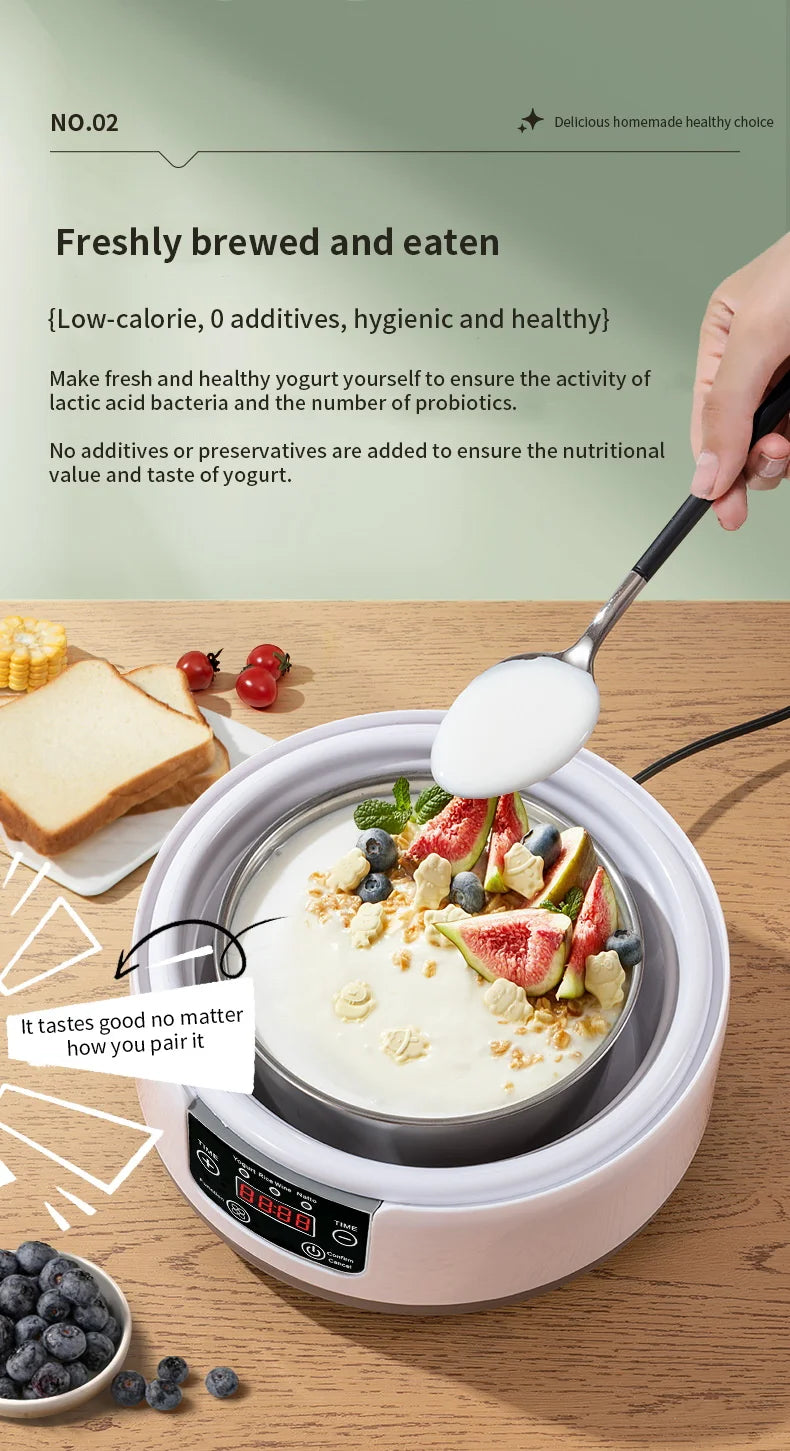 Electric Mini Yogurt Maker Automatic Multifunctional Yogurt Machine Kitchen Rice Wine Maker Natto Fermenting Machine Household
