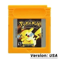 Pokemon Red Blue Crystal Golden Green Silver Yellow GBC Game Card 16 Bit Video Game Cartridge Console Cards For GB/SP