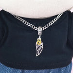 for 17CM Labubu Doll Accessories Mini Diy Hearts Shape Necklace Dress Up Plush Toy Cross Necklace Dollhouse Hanging Neck Pendant