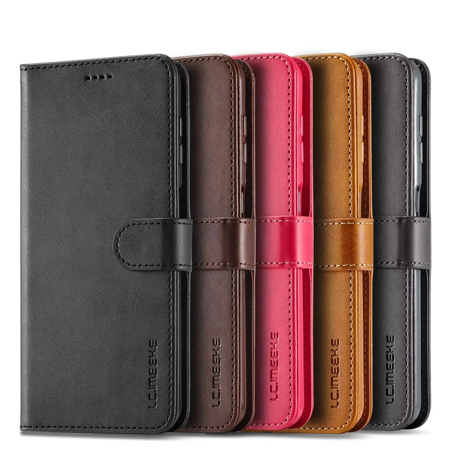Leather Flip Case For Samsung Galaxy A55 A15 A25 A35 A16 A36 A06 A56 A17 A05S A14 A24 A34 A54 A13 A23 A33 A53 Wallet Cover A52
