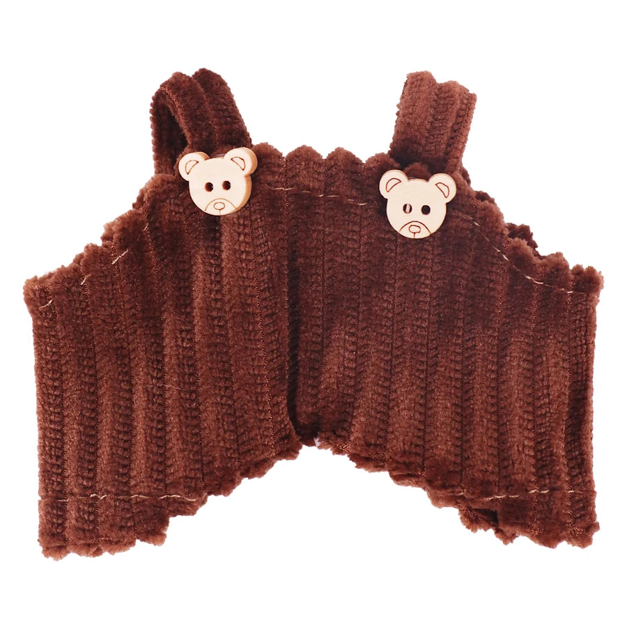 For 17Cm Plush Doll Labubu Clothes Accessories Pants Skirts Cute Overall Doll Shoes Leather Shoes Martin Boots Holiday Gifts