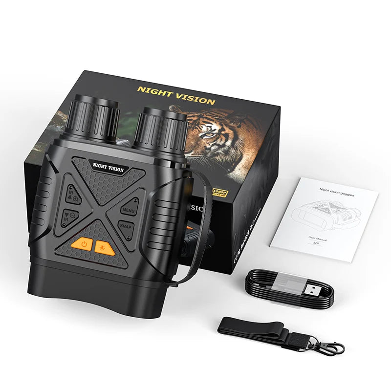 Binocular Infrared Night Visions Device 3W Infrared Telescope 10X Digital 800M Full Dark Viewing Video Record forHunting Camping