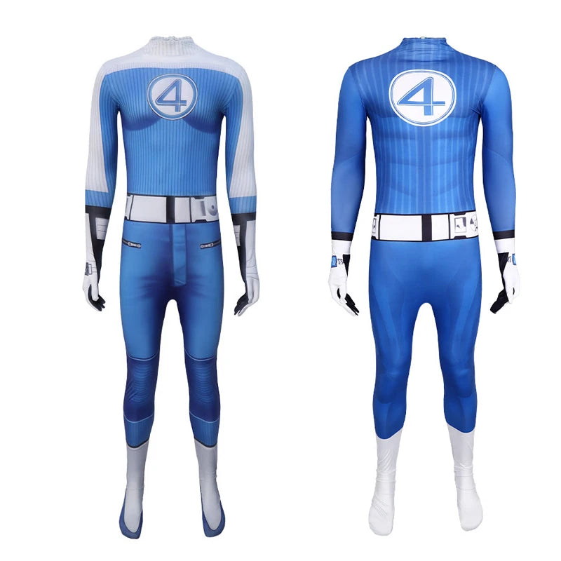 Fantastic Four Thunderbolt Fire Jonathan Cosplay Costume Mister Fantastic Halloween Carnival Party Christmas Play Role Clothing
