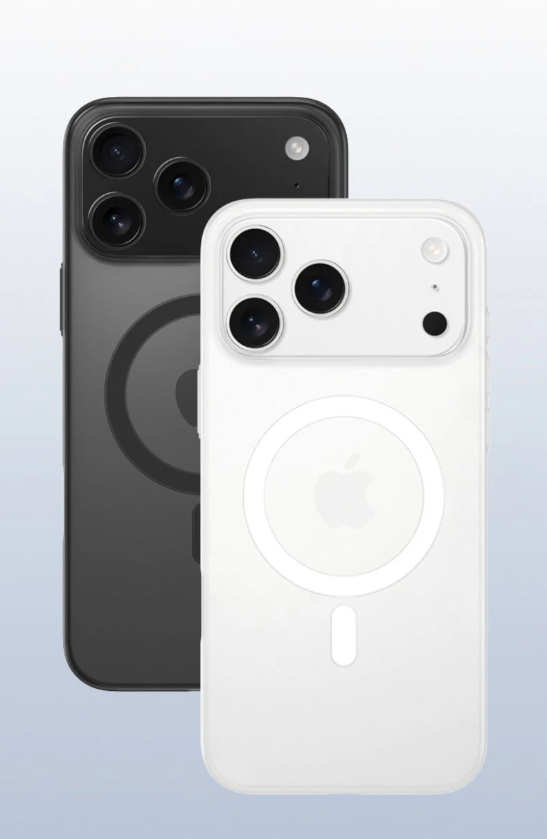 Luxury Matte Ultra Thin Clear For Magsafe Wireless Charge Case For iPhone 17 Air 16E 15 14 Plus 13 12 11 Pro Max Hard PC Cover