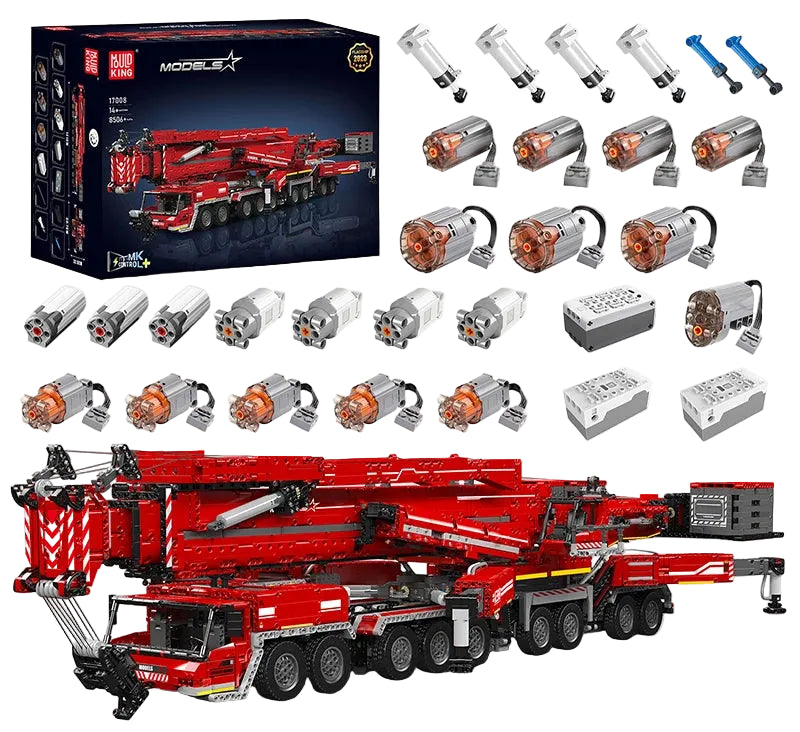 Advanced Motorized Crane Truck Building Set – LTM 11200 Engineering Model with Realistic Functions, Ultimate Gift for Adults & Builders