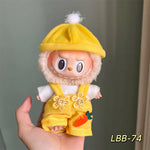 Doll Clothes For 15-17CM I II III Labubu Outfits Mini Plush Cotton Idol Doll Universal Clothing Sitting Party Accessories Gifts