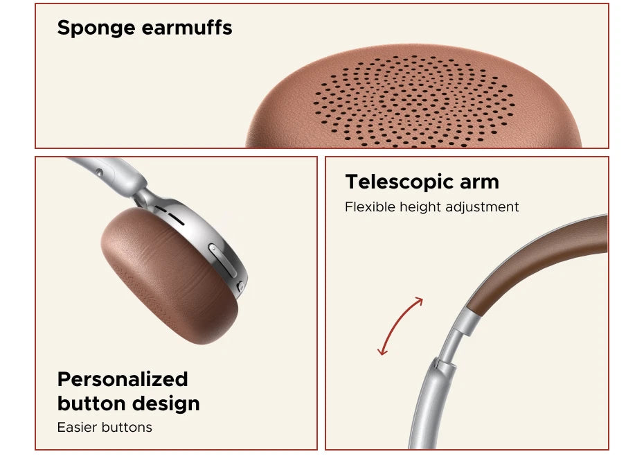 UGREEN Studio Plus 25dB ANC Active Noise Cancelling Headphones Wireless Over Ear Bluetooth Earphones, 3D Spatial Audio