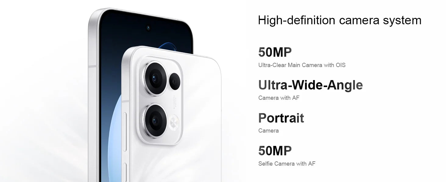 OPPO Reno13 5G 12+256GB, AI Smartphone Android Without Contract, Mobile Phone, Dimensity 8350 5G, 120Hz 6.59 Inch AMOLED Screen, 50MP AI Main Camera, SUPERVOOC 80W, 5600mAh Battery, IP69, 4K Video