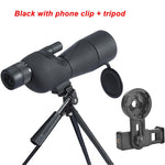 25-75x60 Zoom Spotting Scope ED Lens Powerful Monocular Bak4 Prism Telescope For Outdoor Camping Bird Watching Shooting