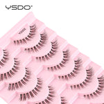 YSDO Half Eyelashes 3/10 pairs Natural Full False Eyelashes 3d Lashes  Cat Eye Fake Eyelashes Extension Faux Cils Makeup Tools