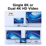 UGREEN USB4 Gen3 240W & USB3.1 Gen2 Fast Charging Cable 1m, Aluminum Shell Braided Nylon, PD3.1 for MacBook Pro iPad