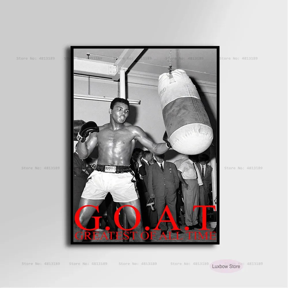 Muhammad Ali Inspirational Boxing Legend Canvas Art Poster  HD Wall Decor for Living Room Home Decor  Classic Motivational Print