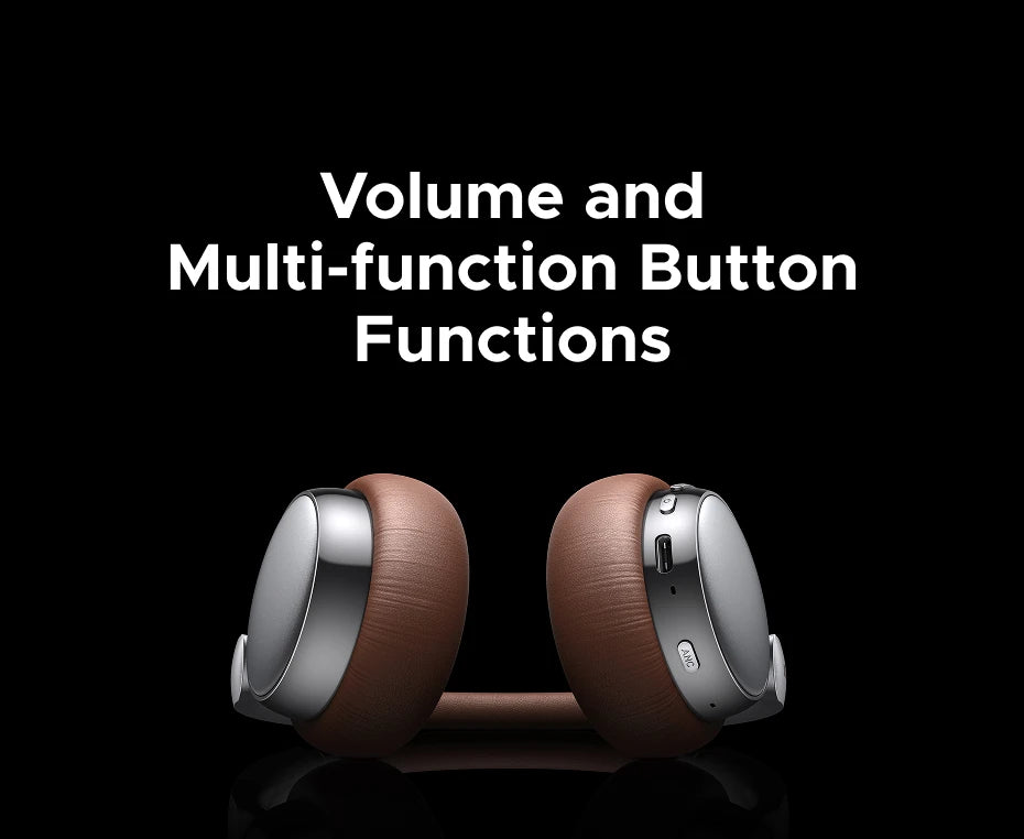 UGREEN Studio Plus 25dB ANC Active Noise Cancelling Headphones Wireless Over Ear Bluetooth Earphones, 3D Spatial Audio