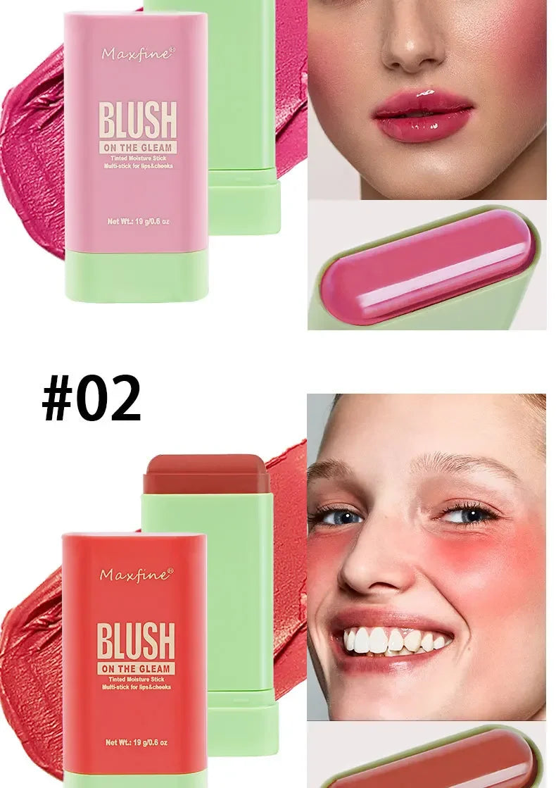 Make Up Multi Functional Blush Stick Easy Color Rouge Blusher Cream Waterproof High Color Rendering Brightening Skin Tone Hot