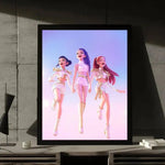 Movie KPop Demon Hunters Poster Gallery Prints Self Adhesive Home Decor Decoration Wall Decals Living Room Sticker