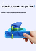 Foldable Water Bottles Flexible Reusable Travel Water Bottle Plastic Water Pouch Soft Flask Water Bag With Carabiner Clip
