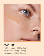 30ml Liquid Foundation Cream Waterproof Oil-control Cover Acne Base Cream Makeup Moisturize Matte Concealer Cosmetic