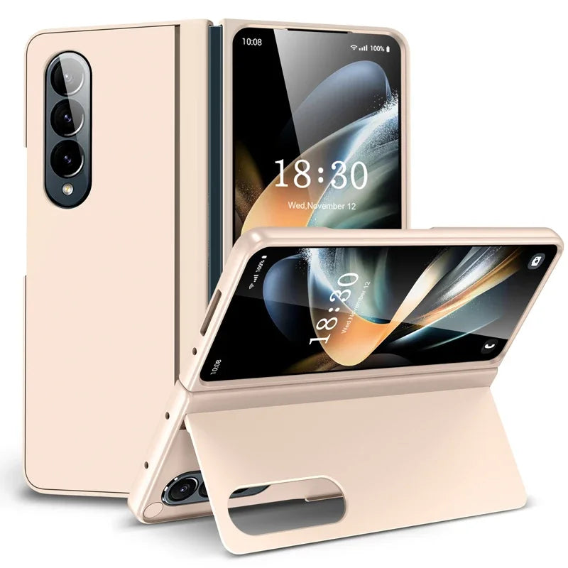 For Samsung Galaxy Z Fold 4 5 6 7 Case Ultimate Touch Feeling PC Bracket Folding Anti-fall Full Protection Cover For Z Fold4 5