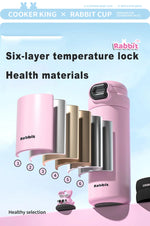 COOKER KING 500ml Stainless Steel Vacuum Insulated Water Bottle for Women, Leak-Proof Thermal Flask, Portable Travel Tumbler