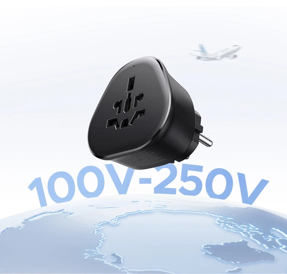 UGREEN Universal Travel Adapter Extension Socket EU/US/UK Plug Converter Multi-Country Power Adaptor for EU US UK KR RU Outlets