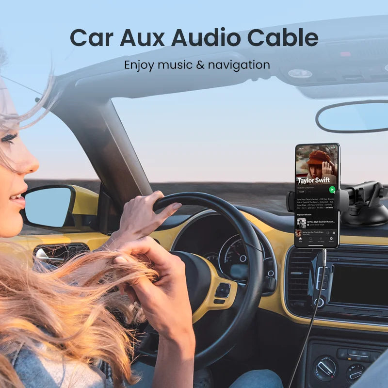 Ugreen Aux Cable Jack 3.5mm Audio Cable for iPhone 3.5 mm Male Cable Aux for Computer Headphone Xiaomi Laptop Car 3.5 Jack Cable