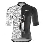 2025 RCN Pro Team Cycling Jersey Set – Men’s Short Sleeve Road Bike & MTB Racing Kit, Breathable Summer Bicycle Clothing with Bib Shorts