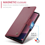 Magnetic Flip Wallet Cards Leather Magsafe Case for Samsung Galaxy A06 A16 A55 A35 A25 15 05S S25 S24 S23 22 Ultra Plus FE Cover