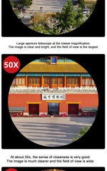 HD 25-75x60 Spotting Scope for Target Shooting with Carrying Pouch BAK4 Monocular Telescope FMC Lens for Hunting Birdwatching