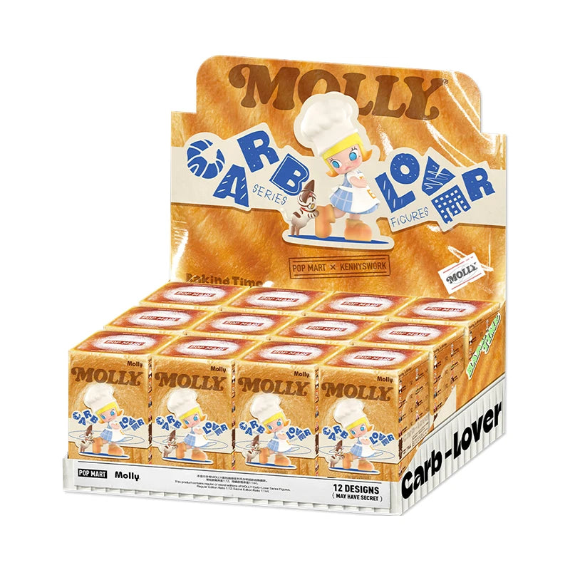 POP MART MOLLY Carb-Lover Series Mystery Box – 1PC/12PCS Blind Box Collectible Figure (Official POPMART Figurine)