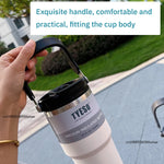 Tyeso 600/750/900ML Car Coffee Cup Thermo Bottle with Straw Portable Sport Insulated Vacuum Flask Travel Thermal Water Bottle